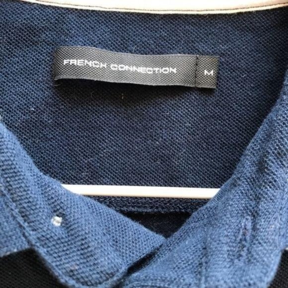 French Connection Polo Men's Color Block Logo - Picture 5 of 6